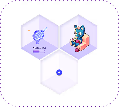 Sample of a Monster Hive with monsters users can achieve while using Pick N Doo