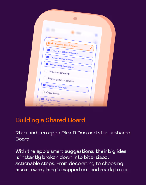 Pick N Doo story frame 3 vertical layout