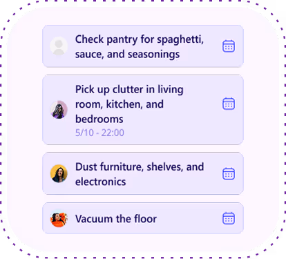 Sample of how you can collaborate in Pick N Doo to finish real life tasks